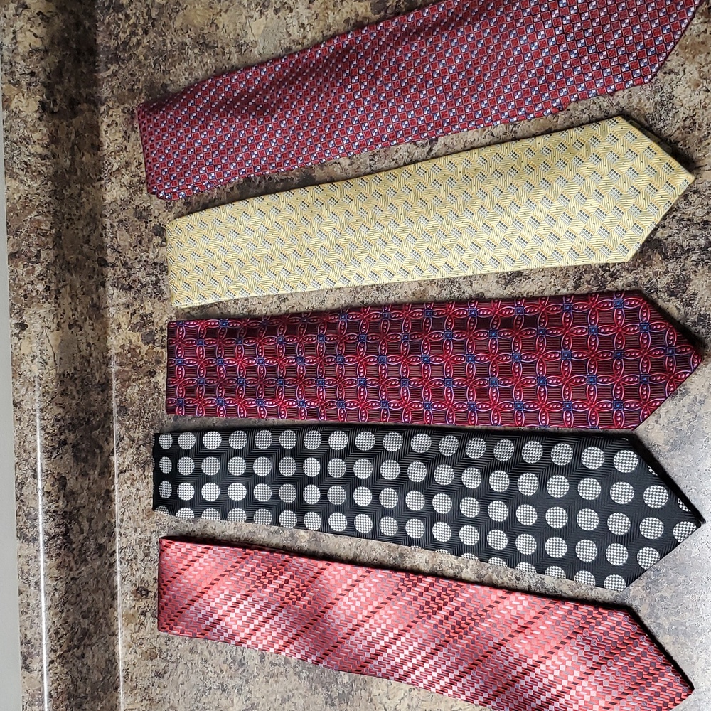 Men's Mix Lot of 5 Classic Ties